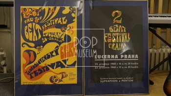 Pacákovy plakáty na 1. a 2. čs. beatový festival.
