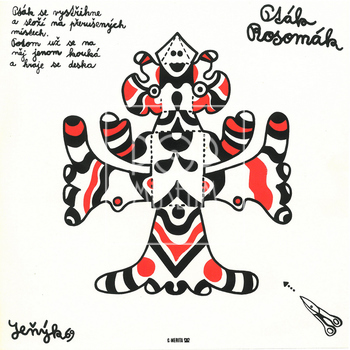 Skládačka J.A. Pacáka z alba Olympiku Pták Rosomák (1969)
