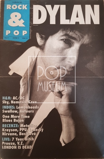 Obálka časopisu Rock&Pop s Dylanem.