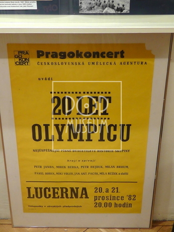 Výstava Olympic - 50 let české beatové legendy.