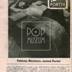 Titulní stránka bulletinu Portýr.