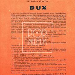 Nabídkový leták skupiny Dux.
