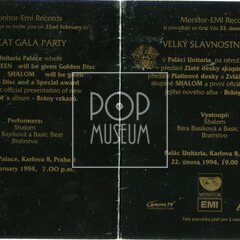 Pozvánka na předání zlaté desky členům skupiny Queen, 1994