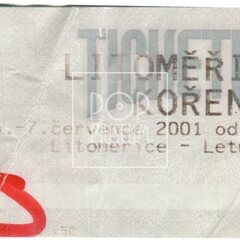 2001, vstupenka na Litoměřický kořen