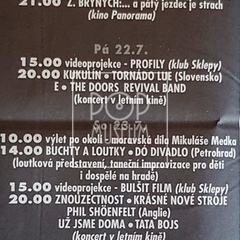 1994, inzerát na festival v Boskovicích