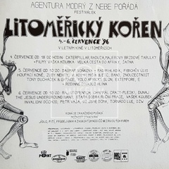 1996, inzerát na festival Litoměřický kořen