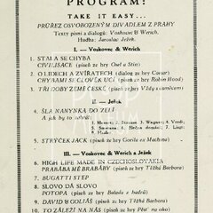 OSVOBOZENÉ DIVADLO, JAROSLAV JEŽEK, VOSKOVEC & WERICH (z pozůstalosti dr. Josefa Kotka)  