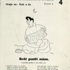 OSVOBOZENÉ DIVADLO, JAROSLAV JEŽEK, VOSKOVEC & WERICH (z pozůstalosti dr. Josefa Kotka)  