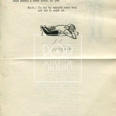 KUPLETY (z pozůstalosti dr. Josefa Kotka) 