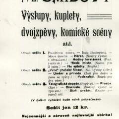 KUPLETY (z pozůstalosti dr. Josefa Kotka) 