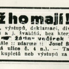 KUPLETY (z pozůstalosti dr. Josefa Kotka) 