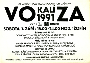 Program Vokalízy 1991.